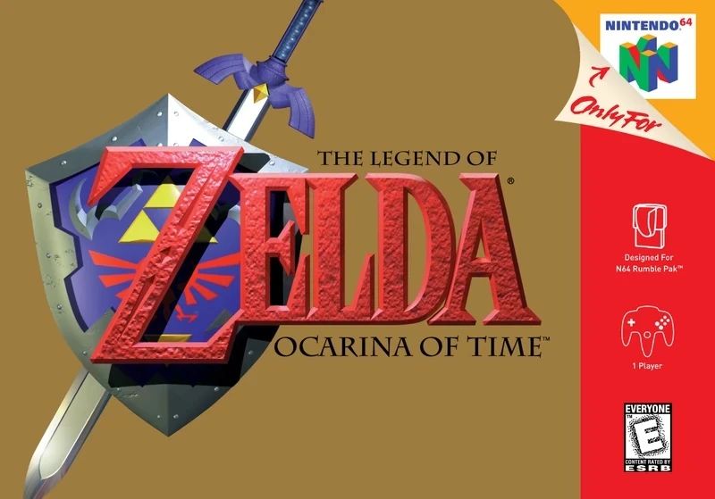 Legend of Zelda Ocarina of Time Box Art